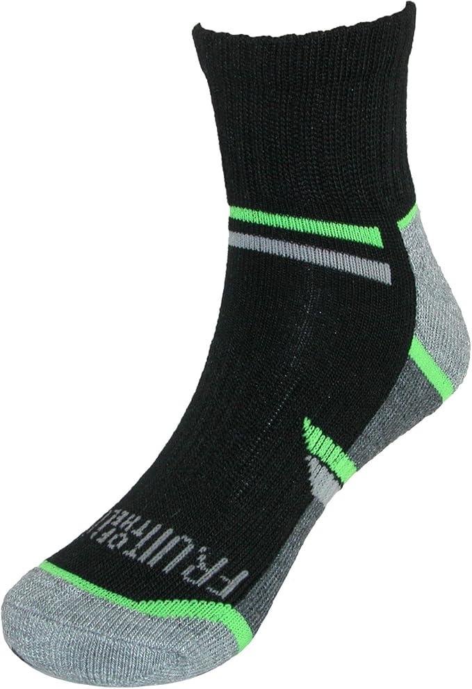 3 x 3 x  Fruit of the Loom Boy's Ankle Socks (6 Pair Pack), L