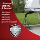 Camco Eaz-Lift Camper & RV Gooseneck Stabilizer Tripod Jack - Reduces Movement on 5th Wheel Trailers - Features Adjustable Height from 30 to 44 - 7,500lb Max Load Capacity (48850)