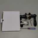 Privacy Door Lever Handle Lock, Wave Style Door Levers with Screwdriver, Interior Privacy Door Levers for Bed/Bath Room, Reversible Handle Locks, Oil Rubbed Bronze, 1 Pack