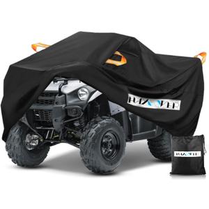 ATV Cover, Waterproof for Polaris Sportsman Yamaha Grizzly Honda FourTrax Kawasaki KFX Wheel Car with Air Vents Reflective Strips and Buckle Straps Length up to 83 inches