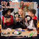 Engrowtic 24 Pcs Halloween Candy Holder Cards with Clear Domes Candy Trick or Treat Boxes Containers DIY Witch Hat Pumpkin Ghost Cards Crafts for Halloween Party Favor Decorations Bags Stuffers