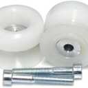Shogun 2011 2012 2013 Yam FZ8 Ultra Compact Swingarm Spools - Sliders - White - 701-0610 