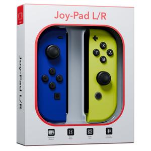Tideal Set of Replacement Controller for Nintendo Switch - Compatible with Nintendo Switch (1) / OLED/Lite - Dual Vibration/Motion Control / 6-Axis Gyro (Blue & Yellow)