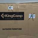 KingCamp Lounge Chair with face Hole & Canopy Shade, 400LBS Folding Portable Tanning Chair with face Hole, Adjustable 5-Position Foldable Beach Sun Tanning Chair for Outside Beach Patio Outdoor Pool
