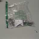 Ravinte 2 Pack 1 Pair Short Arm Kitchen Cabinet Hinges for 1/2 Inch Overlay Cabinet, Brushed Nickel 105 Degree Opening Angle Hinges, Soft Close Concealed with Mounting Screws for Face Frame Door