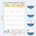 SUNEE 2026 Wall Calendar Large 22.75"x15.5", 21 Month Calendar (Ends December 2027), Vertical Extra Large, Seasons Color
