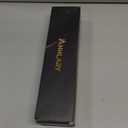 Annlary Hair Straightener 1 Inch Flat Iron and Curler 2 in 1 Titanium Ceramic Ionic Dual Voltage Straightener with Heat-Resistant Silicone, for Less Frizz, Shinier & Smoother (Black/Rose Gold)