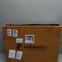 FoldWise Foldable Standing & Rolling Desk, Upgraded Portable Desk on Wheels, X-Large
