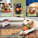 KADTC XL 2-in-1 Durable Dog Bully Stick Holder & Indestructible Chew Toy for Aggressive Chewers, Bone Holder for Medium Large Dogs, Carrot-Shaped