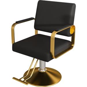 Zevemomo Barber Salon Chair for Home, Heavy Duty Hydraulic Pump with 360° Swivel, Adjustable Height Spa Beauty Equipment for Barbershop, 330LBS Capacity, Black, 23.62 x 21.26 x 33.07 inches