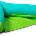 Big Joe Noodle Sling, No Inflation Needed, Pool Float with Armrests, Quick Draining Fabric, Cup Holder (Aqua Lime)