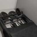 Collapsible Folding Wagon, Wagon Cart Heavy Duty Foldable with Two Drink Holders, Utility Grocery Wagon for Camping Shopping Sports