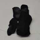 YeuG 4/6 Pairs Pilates Socks for Women - Non Slip Grip Socks for Yoga, Barre, Hospital, Barefoot (Small-Medium, B05-black*4)