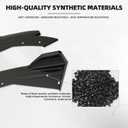 Universal Car Rear Bumper Lip Splitters Fins Spoiler Canards Diffuser Side Fin Scratch Black Mudguards Protector - Gloss Black,C