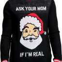 Tipsy Elves Men's Ugly Christmas Sweaters - Funny Christmas Sweaters for Men - Fun Holiday Pullovers (M)