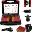 New Magnetic Wireless Trailer Lights, Waterproof Rechargeable LED Wireless Trailer Lights Kit with Powerful Suction Base for Trucks, Boat, RV, Vehicle, Camper1