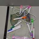 LED Note Board with Colors 12-Color Illuminated Acrylic Drawing Board - Dry-Erase Night Light with Stand for Home/Office/Gift/Festival (12" W x 8.5" H (Black))