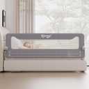 Bed Rail for Toddlers, 71 Inch Swing Down Toddler Bed Rails, 71"L x 24"H