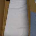 sancua Square Tablecloth - 54 x 54 Inch - Stain and Wrinkle Resistant Washable Polyester Table Cloth, Decorative Fabric Table Cover for Dining Tables, Buffet Parties and Camping, White