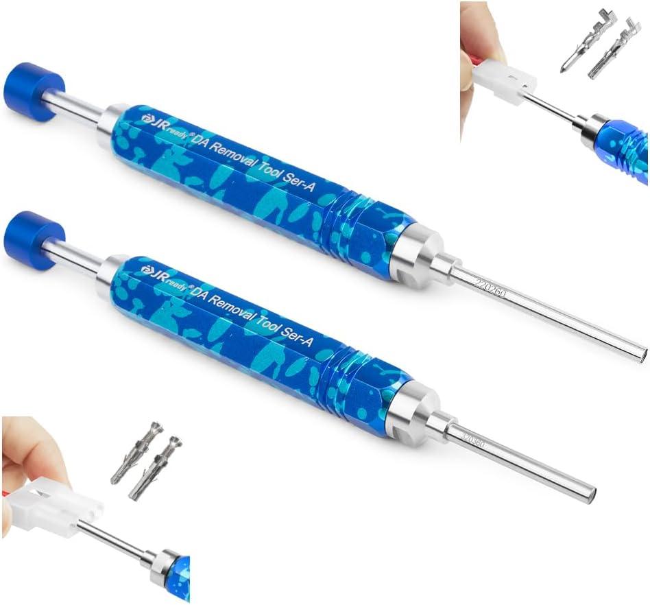 JRready ST5265 Molex Pin Extractor Tool for Molex .062" & .093 Pin and Socket Connectors, 2PCS Tube Type Ejector Rod Insertion Tools