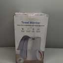 Towel Warmer, 20L Large Towel Warmers for Bathroom, Towel Bucket Fits Up Two 40"X70" Oversized Towels, Bathrobes, Blankets, Towel Heater with LCD, 4 Timer Setting and Auto Shut Off(White)