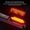 mini Hair Straightener for Short Hair - 2026 Upgraded Cordless,Portable Straightener Brushs for Travel,Fast Heating Cordless Mini Hair Brushs Styling Tools (Purple)