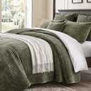 Velvet California King Quilt Set 106x118 3-Piece