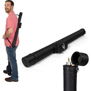 EastPoint Sports Billiards Equipment & Felt-Lined Pool Cue Case for Carrying 2-Piece Cue Sticks up to 58 Inches