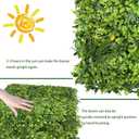ODTORY Artificial Plant Wall Roll: 48 X120 in (40 sqft) UV-Anti Ivy Privacy Fence Screen Faux Greenery Panels Backdrop Boxwood Ivy Vine Leaf Hedge Fence for Indoor Outdoor Green Decor