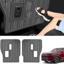 Vanseno 2nd Backrest Mat for Toyota Grand Highlander Accessories, Kick Mats 2nd Seat Back Covers Compatible for 2025 2024 Grand Highlander Accessories (only fit 7 Seats)