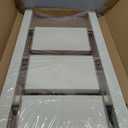 GameGem 3 Step Ladder, Folding Step Stool with Wider Pedal, Anti-Slip Feet & Non Slip Stripes, Aluminum Sturdy Material, 300Lbs Capacity, Elegant Look of Cream Chocolate Better Matches Your Home