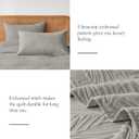 OARAGE Queen Quilt Bedding Set Soft Lightweight Grey Bedspread with Leaf Pattern,Ultrasonic Microfiber Bed Coverlet Full Size for All Season (1 Quilt, 2 Shams)