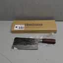 Haobone Cleaver Knife 7.5 Inch Forged Heavy Duty Bone Chopper Butcher Knife High Carbon Stainless Steel with Robust Wooden Handle for Home Kitchen Restaurant