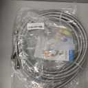 Dishwasher Installation Kit - 10 FT Stainless Steel Braided Dishwasher Hose kit,Food Grade PEX Inner Tube Water Line with 3/8"x 3/8"x 3/8" Tee Stop Valve,3/8"x 3/8"MIP Elbow,3/8"x 3/4"FHT Elbow