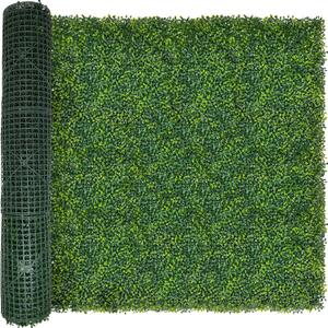 ODTORY Artificial Boxwood Roll Panels: 5FT X 10FT (50 sqft) UV-Anti Artificial Ivy Privacy Fence Wall Screen for Indoor Outdoor Green Grass Wall Decor & Ivy Fence Covering Privacy