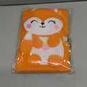 Fox Diary for Girls with Lock, Plush Fox Toys Gift for Teen Girls, Kids Fox Writing Journal Notebook, Birthday Gifts for Little Girls Ages 5 6 7 8 9 10-12 Year Old