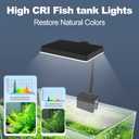 Vimvins Full Spectrum 15W Fish Tank Light Enhanced Edition LED Aquarium Light with Lens, 3 Adjustable Modes (Suitable for 10-20 Inch Tanks)