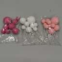 30 PCS Balls Cake Topper DIY Cake Insert Toppers Ball Cake Picks Cupcake Topper for Birthday Party Baby Shower Wedding Cake Decoration(Pink White Hot Pink)