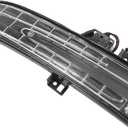 X AUTOHAUX Right Passenger Side Door Mirror Turn Signal Indicator Light for Mercedes Benz W204 C204 W212 OE# A2129067501