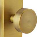 Antique Door Knobs Interior, Modern Vintage Passage Antique Brass Round Door Knobs Door Handles for Hall and Closet Rectangle