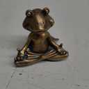 Yoga Frog Writing Pen Holder  Desktop Organizer Perfect for Display of Pens, Pencils, Paint Brushes and Letter Openers  Whimsical Conversation Starter for Home or Office Meditating Zen Figurine
