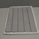 Stone Dish Drying Mat for Kitchen Counter  Collapsible 24"(L)16 (W) Super Absorbent Diatomaceous Earth Dish Drying Mat, Grey Kitchen Counter Mats for Dishes ,Bottles, Cups, Match Any Countertop