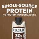 Pioneer Pastures - High Protein A2 Milkshakes - Chocolate - A2 Nutritional Milk, 30g Protein, 2g Sugar, No Artificial Sweeteners, No Seed Oils - All-Natural, Breakfast Shake, Meal Replacement, Workout - 11oz, 12 Pack