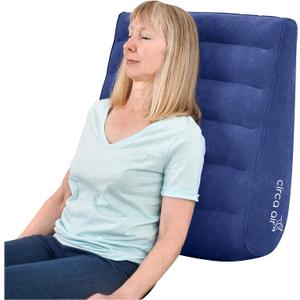 Circa Air Inflatable Wedge Pillow for Travel Wedge Pillow for Sleeping, Extra Wide 27" Triangle Sit Up Pillows for After Surgery, Sleep Wedges for Acid Reflux or Snoring, Incline Pillow for GERD