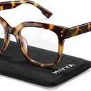miyya Blue Light Glasses for Women - Oversized UV & Blue Light Blocker Chunky Frames, Stylish Eyewear Access