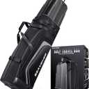 Golf Travel Bag with Hard Case Top and Wheels Premium Oxford Fabric, Golf Travel Bags for Airlines Protect Your Club for Safe Transport (Grey)