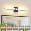 Modern Black Vanity Light Bar 24 Inch, 16W 5CCT Dimmable Bathroom Light Fixtures LED Wall Lighting Fixture