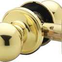 Copper Creek BK2020PB Ball Door Knob, Passage Function, 1 Pack, in Polished Brass (1 Count (Pack of 1))