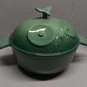 Flavehc Owl Shaped Cast Iron Dutch Oven with Lid 3 qt Enameled Dutch Oven for Bread Baking,AquaGreen