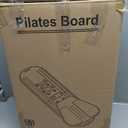 Pilates Board, Multifunctional Rebound Abdominal Board, Foldable Pilates Reformer Set, Ab Core Trainer Machine, Ab Exercise Board, Abs Workout Equipment for Women Home Gym Equipment (Purple)